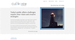 Desktop Screenshot of clearview-strategies.com