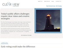 Tablet Screenshot of clearview-strategies.com